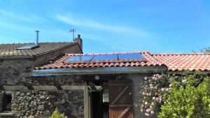 Installation de panneaux solaires thermiques